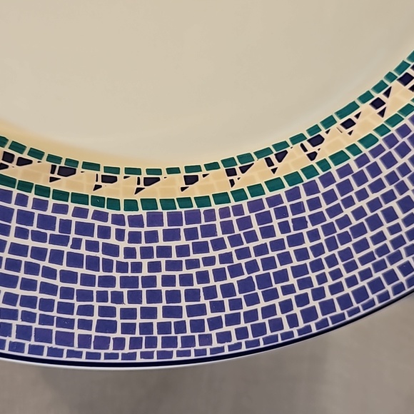 NEW Dansk Mosaic Tile Five Piece Place Setting - Picture 2 of 15